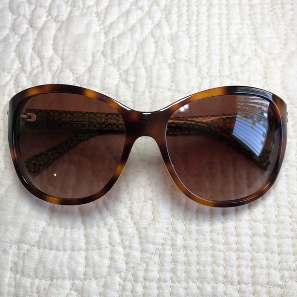COACH Women’s Wayfare Tortoise Rectangle HC 8017 L009 Kendall Sunglasses main image 11